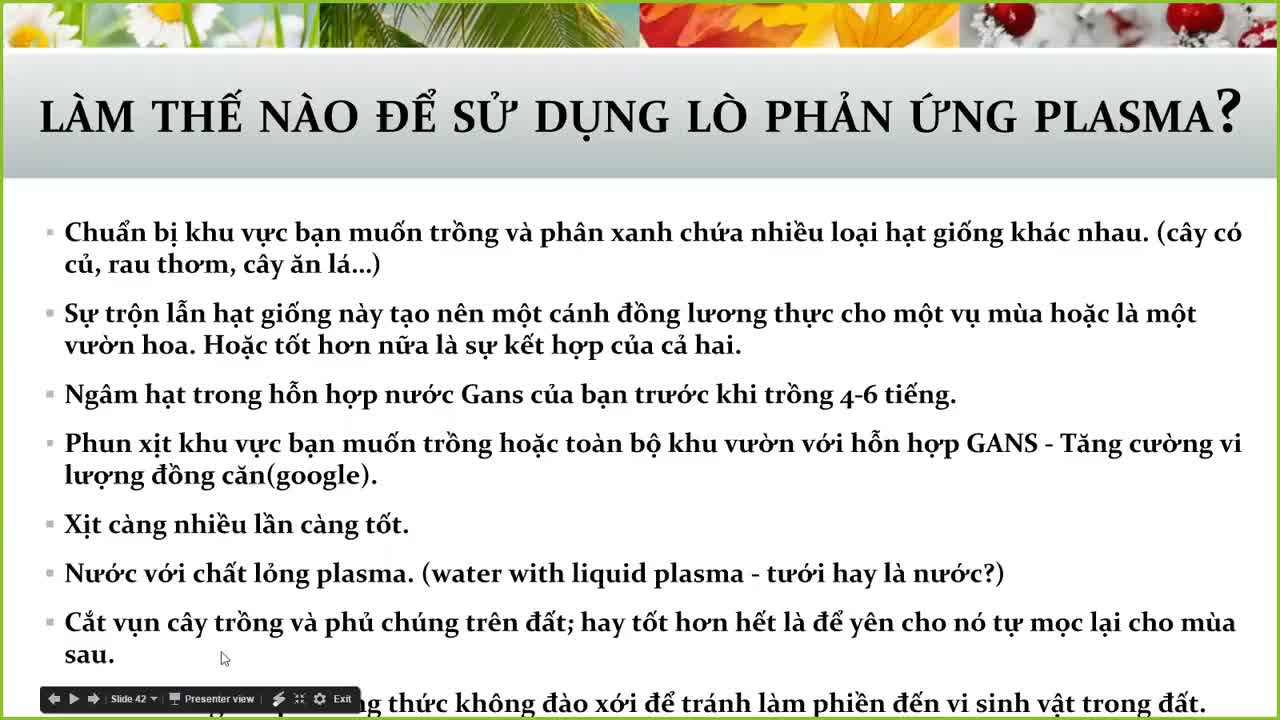 Lớp Nông Nghiệp Keshe Plasma Công Cộng 1