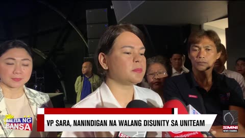 VP Sara, nanindigan na walang disunity sa UniTeam