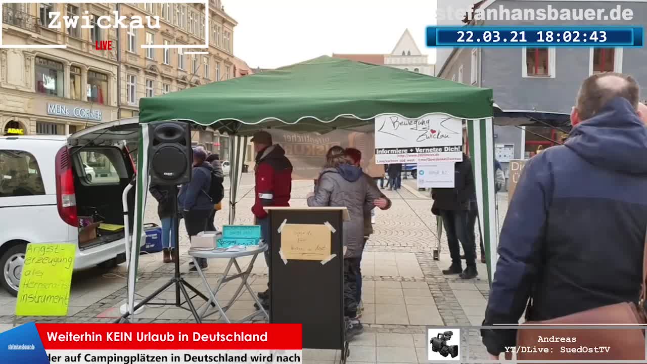 22.03.21 – Montagsdemo in Zwickau (komplett)