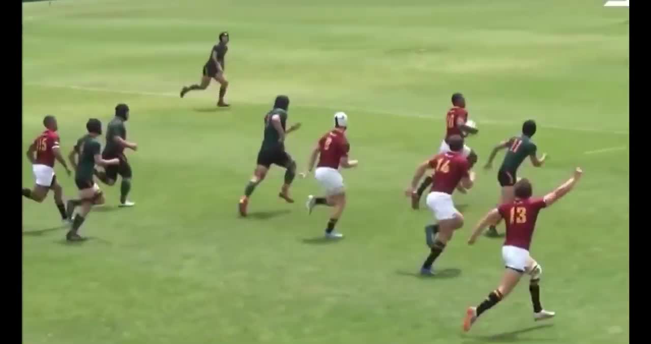 Springbok Damian Willemse Schoolboy Highlights This boy can STEP!!