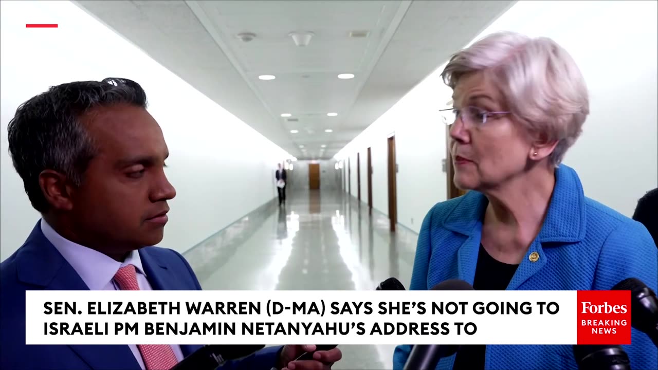 Warren Accuses Netanyahu Of Causing 'Humanitarian Catastrophe' In Gaza, Says He'll Skip His Address