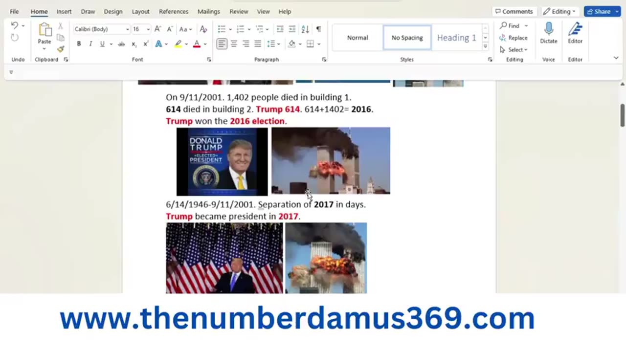 Trump Rides to Office off 911 Pt 1.