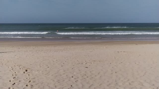 Beach windy day