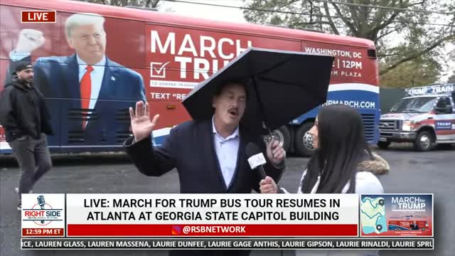 Mike Lindell Interview with RSBN at March for Trump Rally in Atlanta - Yo