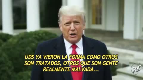 Trump pide a sus seguidores que respeten a las fuerzas del orden y vuelvan a sus casas.