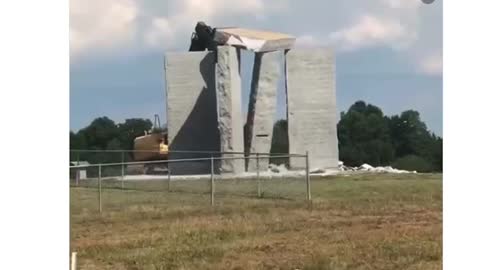 Georgia Guidestones. We will not miss you! Roe V Wade falls and now this!