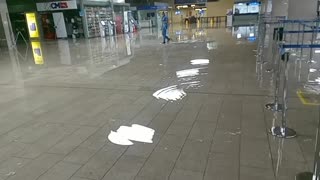 Inundación en el aeropuerto