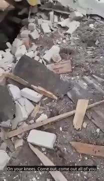 Cowering Russians Captured