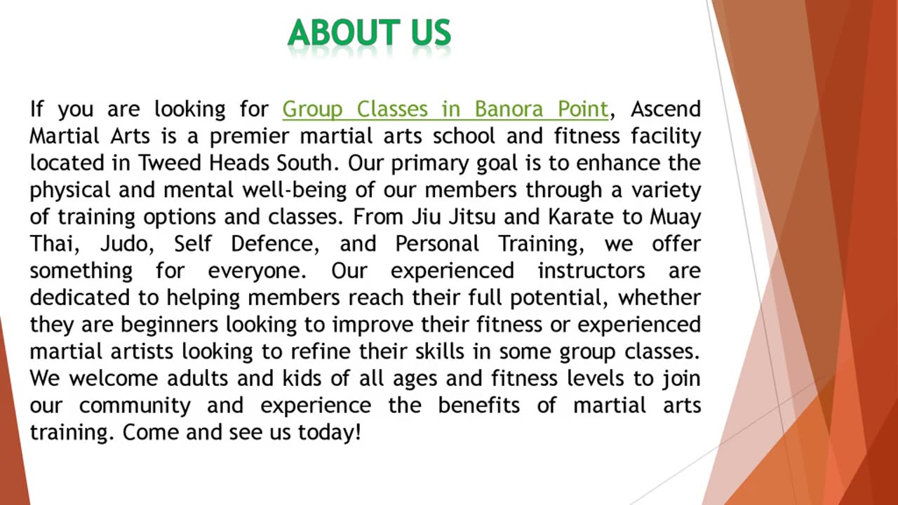 If you are looking for Group Classes in Banora Point