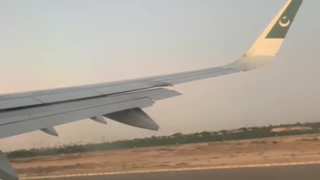 Plane take off from Uae Dubai