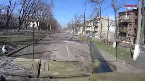 Tank Firing in Mariupol