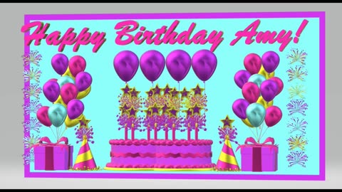 Happy Birthday 3D - Happy Birthday Amy - Happy Birthday To You - Happy Birthday Song