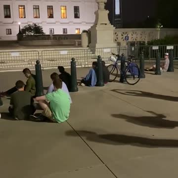 Tensions running high in the crowd gathering at the Supreme Court