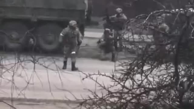 Russian troops in Keiv Ukraine