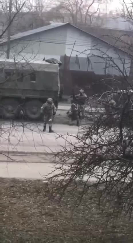 Russian troops in Keiv Ukraine
