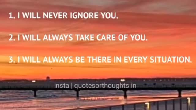 3 most important promise