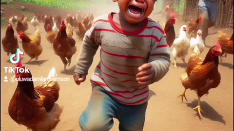Little boy running