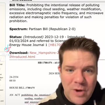 Legislation regarding weather modification