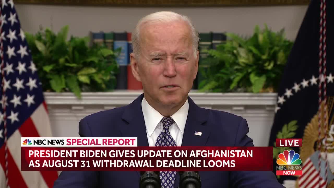 LIVE: Biden Delivers Remarks On Afghanistan