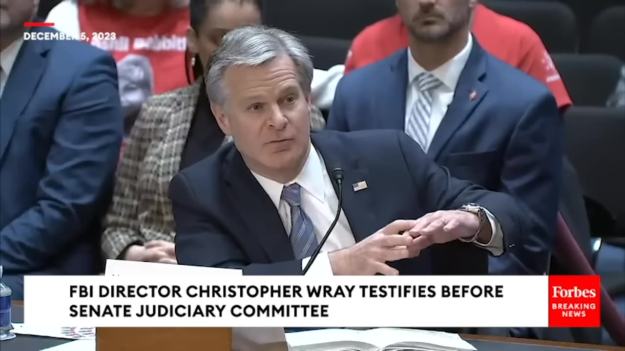 'Good Heavens, Director!'- Hawley Savagely Confronts FBI's Wray About Investigations Of Catholics