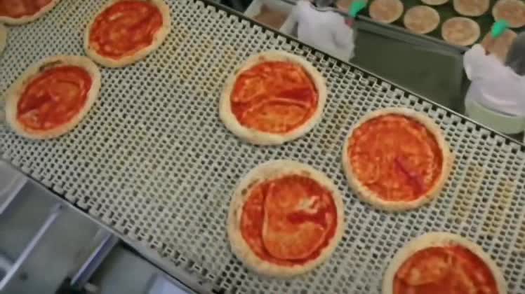 How pizza is made in factory