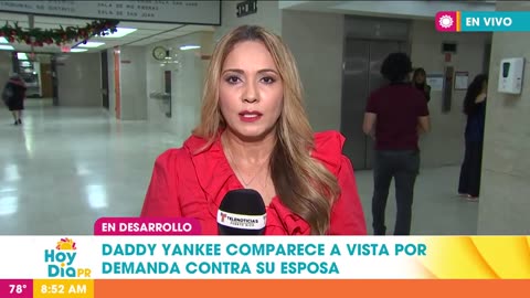 Momento cuando Daddy Yankee llega al tribunal por demanda contra esposa