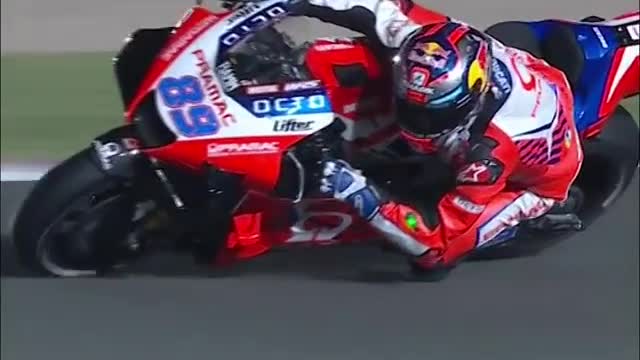 rider touching the road with shoulder