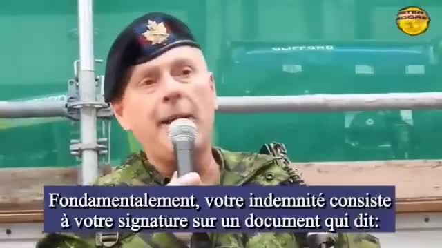 Quand un militaire ose parler et se soucier de l'intérêt du peuple avant les ordres