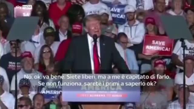 Trump: Fate i vaccini...Se non funzionano sarete i primi a saperlo.....