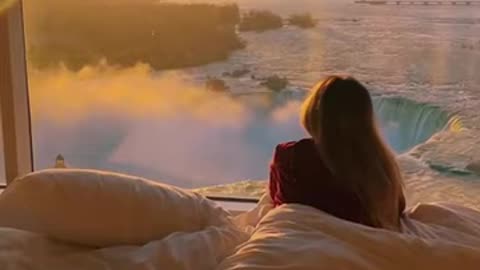 Good morNING with best view #naturelover #honeymoon #couplegoals #love #waterfall #nature #travel