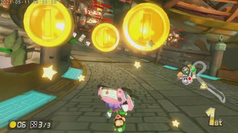 Mario Kart 8 Deluxe Switch Luigi Part 19 Dragon Driftway