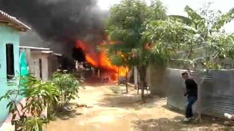 Incendio en el Atlántico