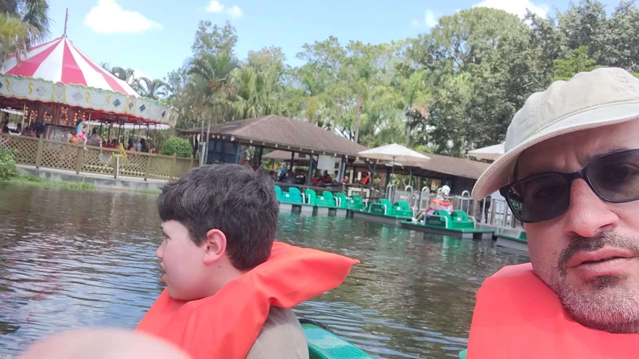 Spencer on boat at Lion Country Safari VID_20220419_123028