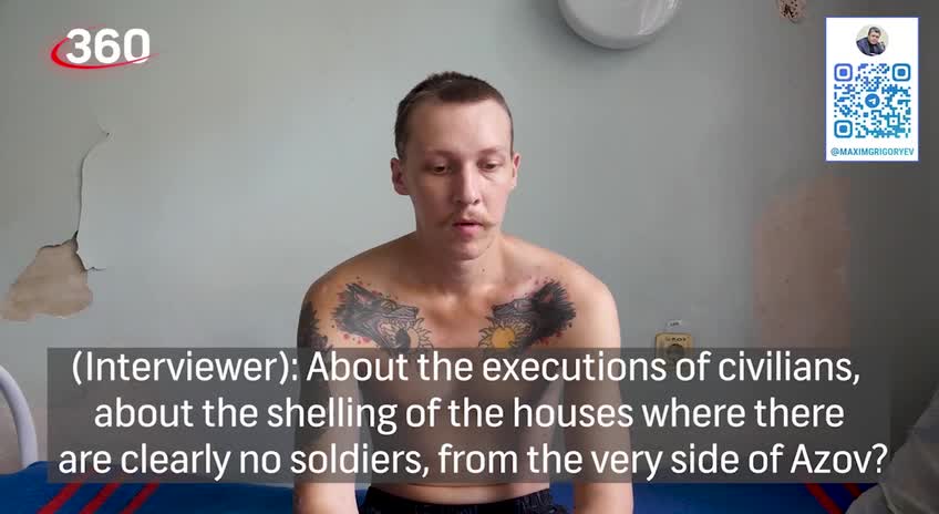 A clip from an interview with a sergeant from the Azov battalion.