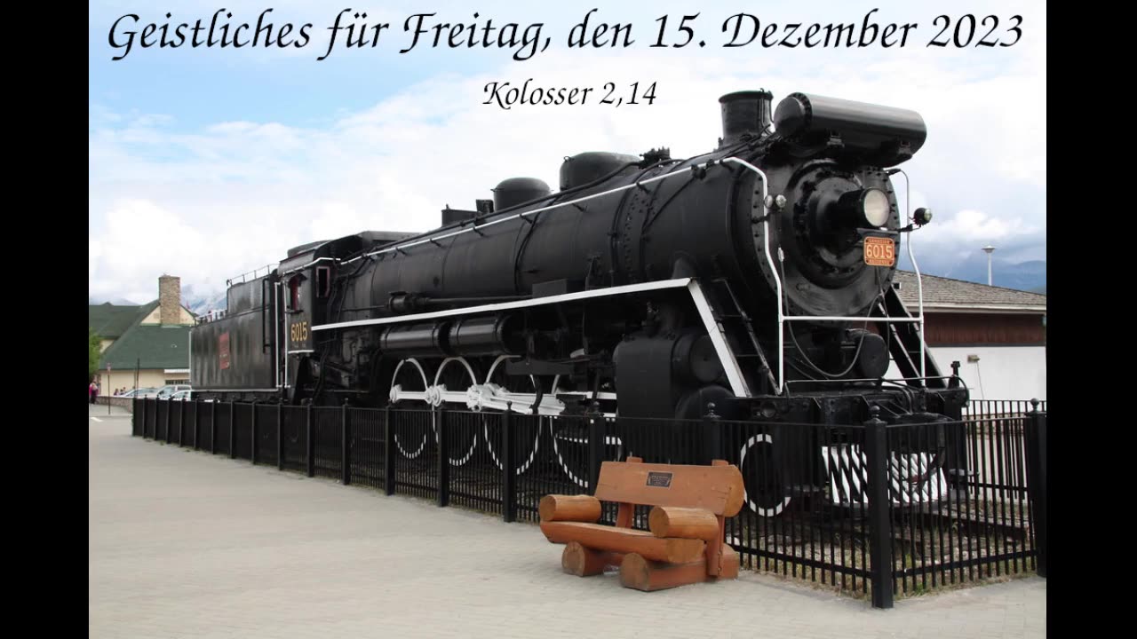 Geistliches für Freitag, den 15. Dezember 2023