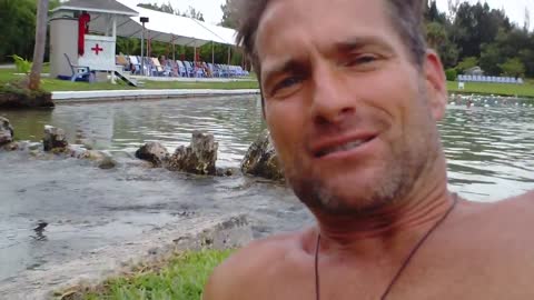 Swimming with Baby @ Warm Mineral Springs, Florida, The Fountain Of Youth. CHN #4