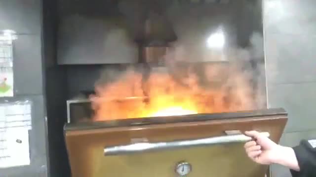 Fiery work of the cook