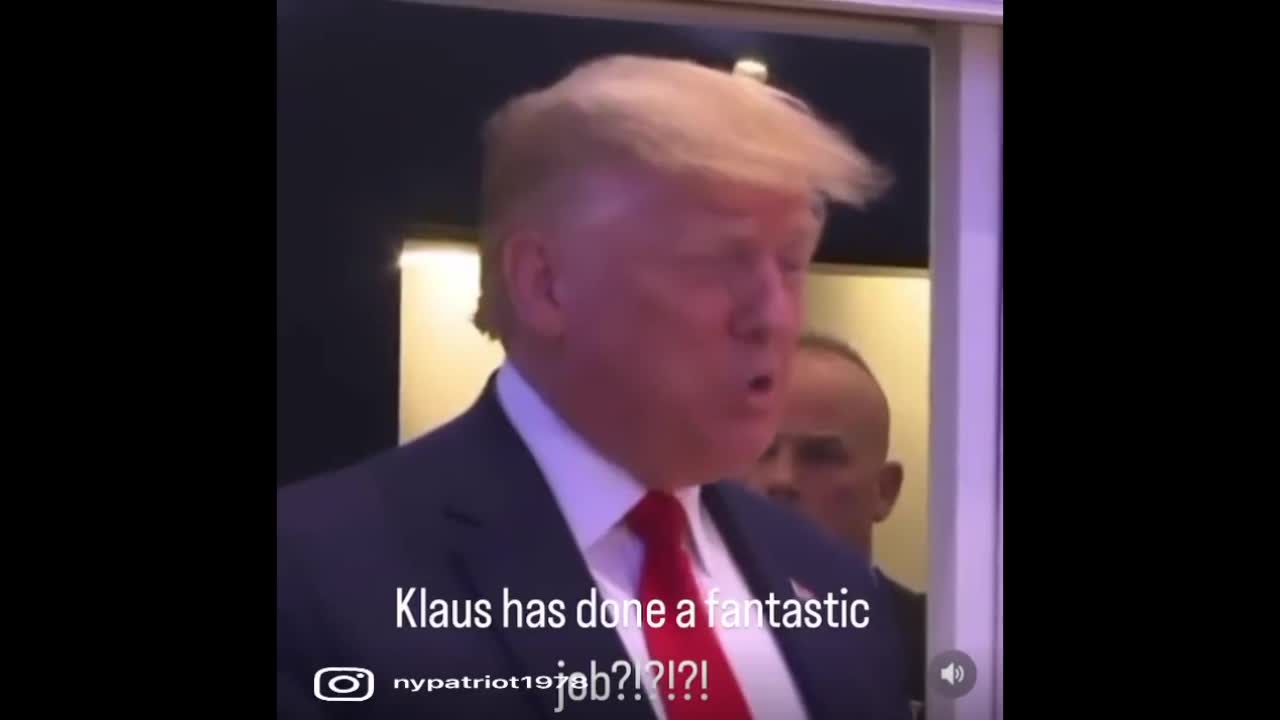 👉 President Trump: "Klaus Has Done a Fantastic Job"