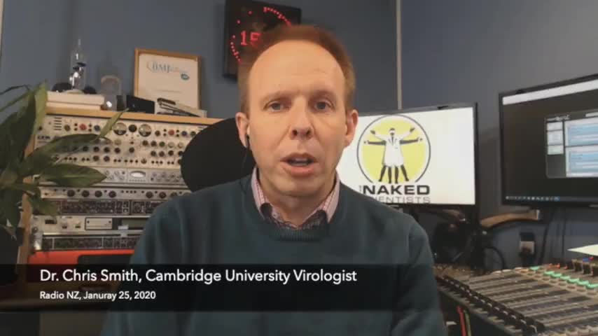 Virologist, Dr. Chris Smith "Face Masks Are Absolute Rubbish" Radio NZ, 25 Jan, 2020