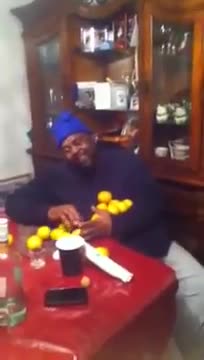 Family Covers Sleeping Man In Oranges For Practical Joke