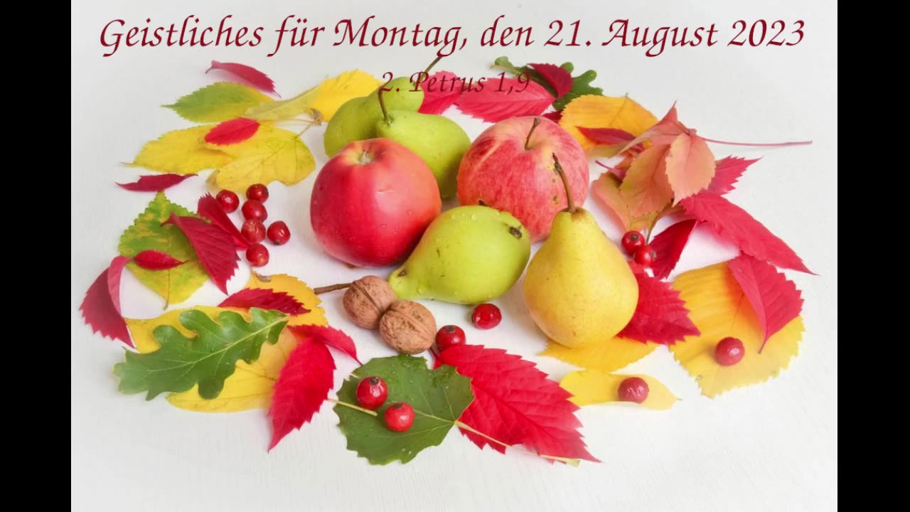 Geistliches für Montag, den 21. August 2023