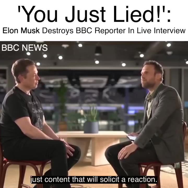 Elon Musk Destroys BBC reporter In A Live Interview