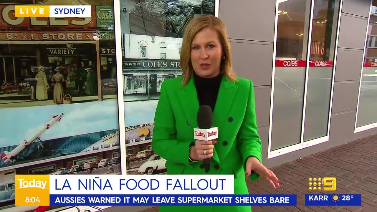 Aussies warned La Nina event may leave supermarket shelves bare