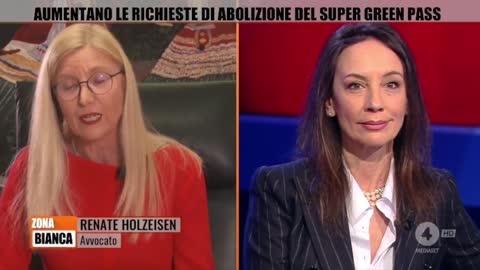 Renate Holzeisen a ZonaBianca viene derisa. Uno schifo totale.