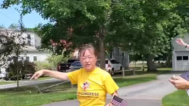 Video 6-Marching with Lily4Congress, a Republican candidate for CD2 in Amherst,NH on July 4, 2022