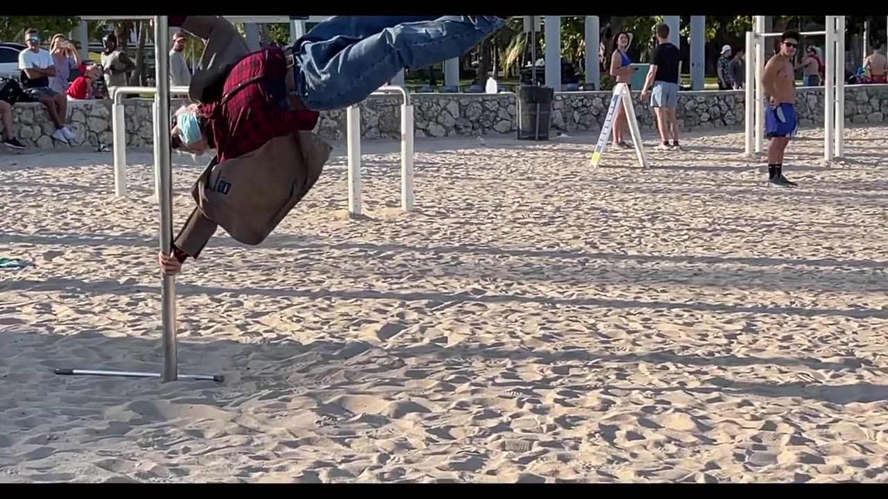 Old Man Street Workout! PRANK