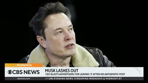 Elon Musk lashes out at advertisers for leaving X after antisemitic post