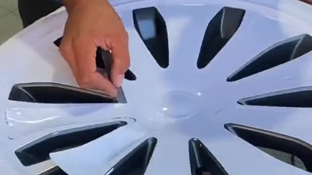 Automobile wheel hub pattern painting design car repair