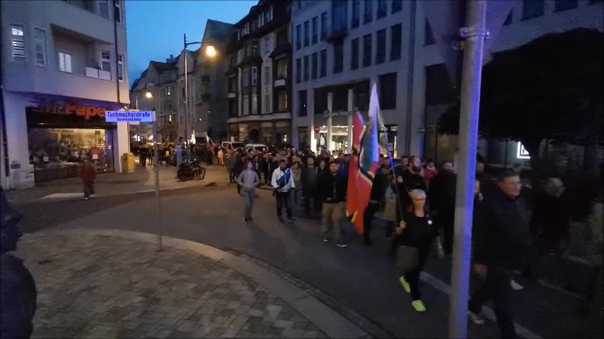 86. MAHNWACHE - BAUTZEN, Kornmarkt, 26 09 2022 - SPAZIERGANG, Erklärung Veranstalter