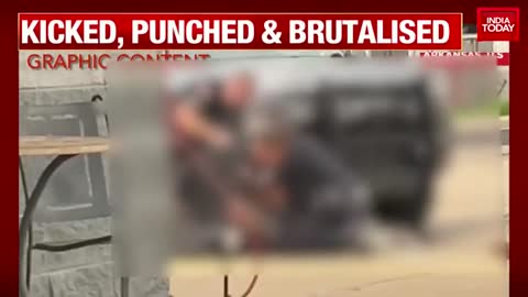 Shocking US Police Brutality Video Emerges, Arkansas Cops Pins Down & Assaults A Man